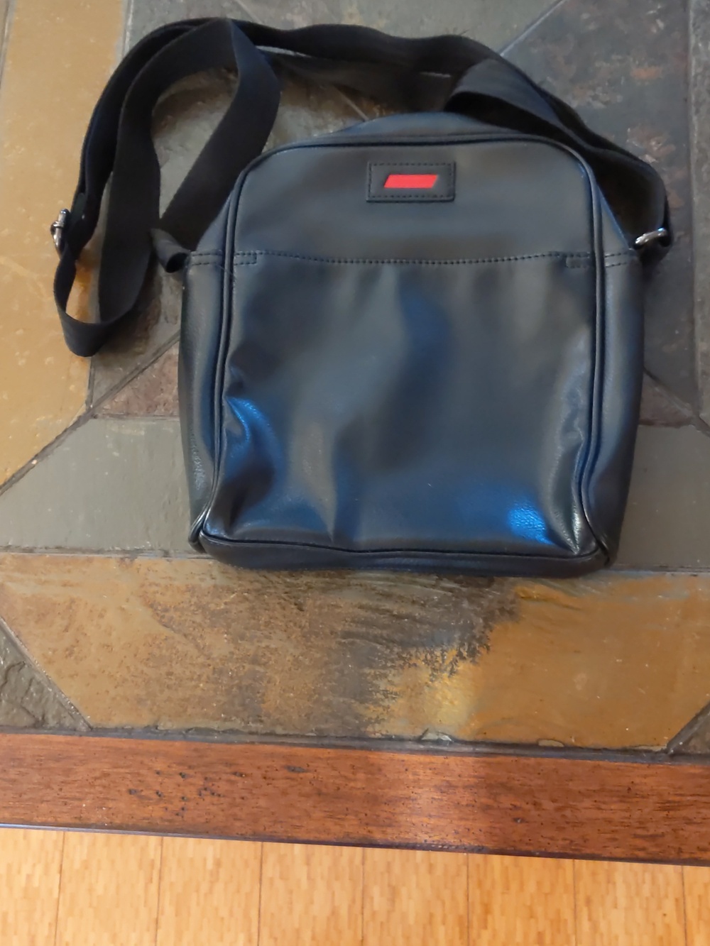 Puma Ferrari Ls Portable Black Shoulder Bag With Red Trim View 4